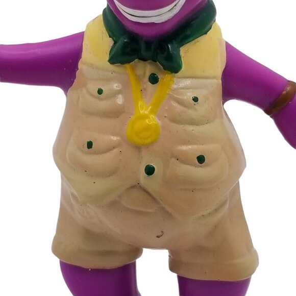 VTG BARNEY Figure Purple Dinosaur 1993 Lyons Group Safari Explorer 4" PVC Toy - Picture 7 of 12